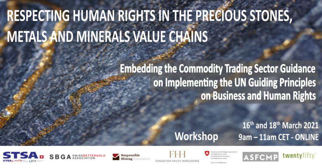 Respecting human rights in the precious stones, metals and minerals value chains