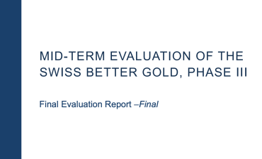 MID-TERM evalutation SBG Phase III