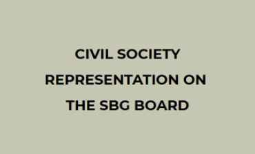 Civil society representation on the SBG Board